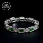 Art Deco Eternity Stackable Band