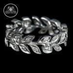 Wide Stackable Eternity Wedding Ring