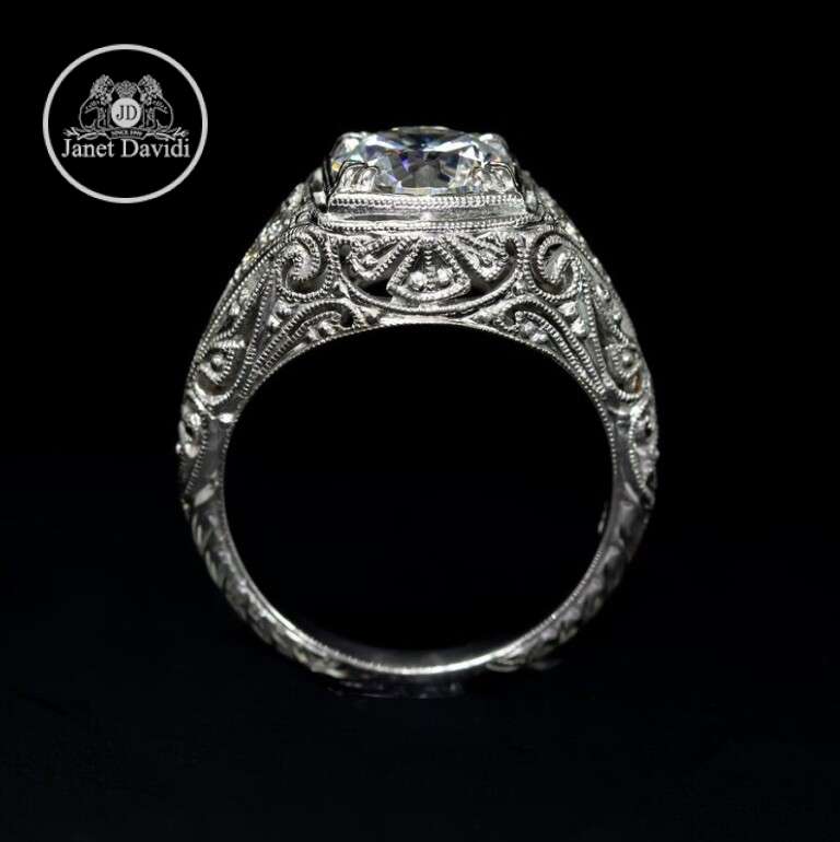White Gold Diamond Filigree ID:11114