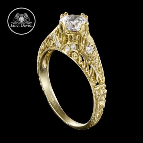 Antique Inspired Engagement Ring ID:11967